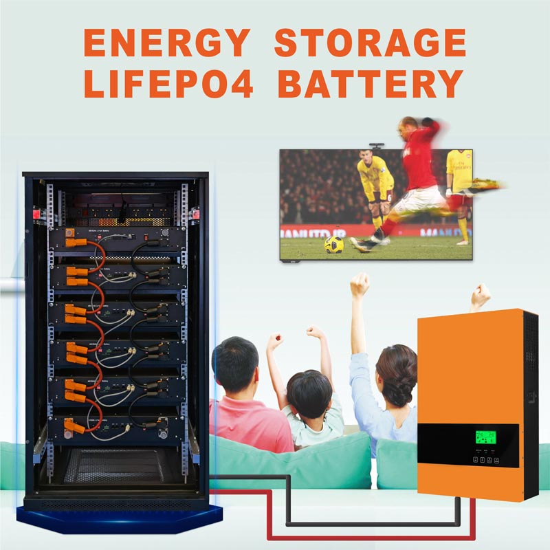 Home Energy System Storage 48V 50Ah 2.4KWH Lifepo4 Solar Lithium Ion Battery